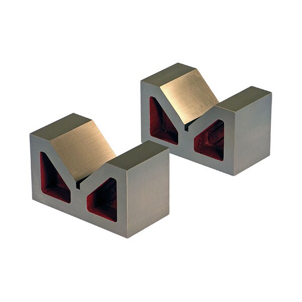 Matched Pair 6"x7"x6" Cast Iron V-Bl